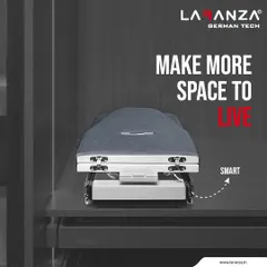 Make more space to live. My smart, foldable ironing board is a systematic solution to the problem of bulky, inconvenient household items. It integrates directly into your closet for ultimate convenience.