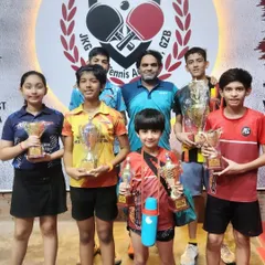Our Alightians with their impressive haul of trophies from an open tournament. We secured wins and podium finishes across multiple age categories.