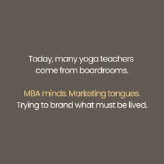 In the authentic tradition, a student approaches a teacher for transformation, not a transaction. Today, with yoga often packaged like a product, it is crucial to remember this. You cannot swipe a card for self-realization or rate your teacher like an Uber ride. Let us return to the sacredness of the student-teacher relationship.