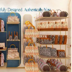 Another angle of the Zouk store, highlighting the curved shelving and modern Indian aesthetic.