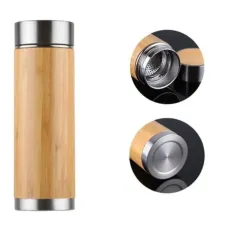 Our bamboo thermos flask is a perfect corporate gift, featuring a stainless steel interior to keep drinks hot or cold and a natural bamboo exterior that can be engraved with a logo. It's a practical and stylish way to promote sustainable habits.