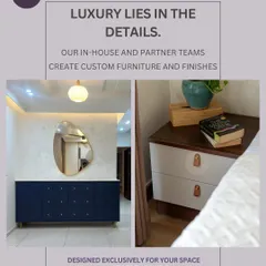 Luxury lies in the details. Our in-house and partner teams create custom furniture and finishes designed exclusively for your space. Nothing we do is off-the-shelf; every piece is crafted with care.