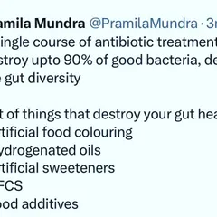 Your gut health is vital for everything from digestion to mood. Antibiotics can destroy up to 90% of your good gut bacteria. I also list other gut destroyers like artificial coloring, sweeteners, and hydrogenated oils that must be avoided.