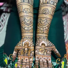 From Mumbai to Dublin, this design captures the couple's journey. I included skylines from both cities, along with traditional bride and groom portraits, to symbolize their union across continents.