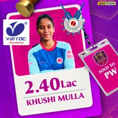 We are incredibly proud of our trainee, Khushi Mulla, who was picked up by Pune Warriors for 2.40 Lakhs in the Women's Maharashtra Premier League auction. Her success is a direct result of her dedication and the rigorous training she received at our academy.