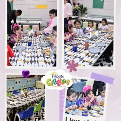 Lunchtime is a happy time at House of Giggles. This collage shows our young guests enjoying their meals. I prioritize hygiene and use fresh ingredients to prepare delicious and safe food for everyone.