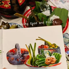 A quick watercolor sketch of some delicious Thai food. I find that Thai food feels like a cousin to Indian food, so familiar yet full of surprises. This was a joy to paint.