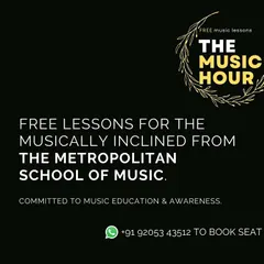 We are committed to music education and awareness by offering free lessons for the musically inclined. Contact us to book a seat in our special "Music Hour" sessions.