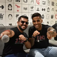 Sharing a fun moment and my signature pose with Indian cricket hero Surya Kumar Yadav. Hosting high-profile events means being able to connect with anyone, from corporate leaders to national celebrities.