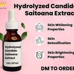 For products focused on detoxification and brightening, we offer Hydrolyzed Candida Saitoana Extract (CELL DETOX). This extract helps with skin whitening and clarifying, giving the skin a brighter, healthier appearance.