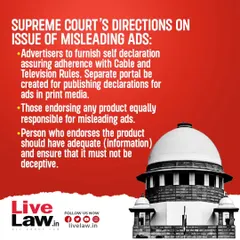 The Supreme Court has rightly cracked down on misleading advertisements. This ruling holds influencers and celebrities equally responsible for the products they endorse. It is a much-needed step to ensure that those who endorse products have adequate information and do not deceive consumers.