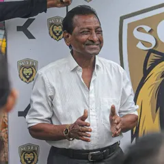 We elevate our events by inviting esteemed personalities. Here, our Chief Guest, Krishna Sir, addresses the players, adding inspiration to the Inter SG5 Cup.