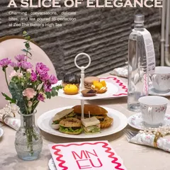 My high tea service is a slice of Parisian elegance, brought right to your venue in Bangalore. This setup features a classic tiered stand with handmade macarons, delicate pastries, and savory finger sandwiches, complemented by fine china and fresh flowers for a truly special afternoon.