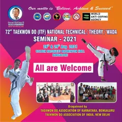 The announcement for the 72nd Taekwon-do ITF National Technical Seminar. Continuous learning and technical improvement are mandatory for both me and my students.