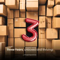 Three years, unboxed and thriving! It's been three incredible years of packing dreams and moving lives. Here's to the journey so far and the road ahead.