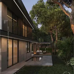 This project showcases how our linear profile lights can be integrated into a building's facade. The continuous line of light accentuates the modern architecture, providing a clean, seamless look that highlights the home's form after dark.