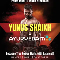From iron to inner strength. Our collaboration with Yunus Shaikh is built on the belief that true power starts with balance. We are merging the best of fitness and Ayurvedic wellness.