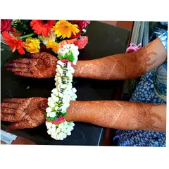 A happy bride shared this picture of her gorgeous, dark henna stain. The rich color is a sign of good luck and is the result of using high-quality, natural ingredients.