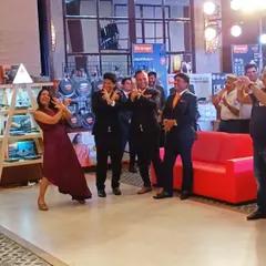 Corporate events can be fun too. Here I am, getting the attendees to dance during a dealers' meet for a cookware brand. I believe in making every event interactive.
