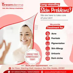 If you have long-standing skin problems like psoriasis, pigmentation, or skin allergies, it's time to consult a dermatologist. We provide expert treatment for these and many other chronic skin conditions.