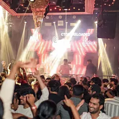 The crowd going wild during my Valentine's Day set. Themed nights are always massive, and this one was all about love and bass.