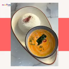 A comforting bowl of our authentic Thai red curry, served with a side of steamed jasmine rice. This dish is rich, creamy, and packed with flavor, making it a perfect choice for a satisfying lunch or dinner.