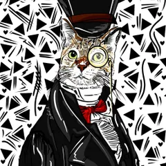 Meet Ivaan, the dapper cat detective! This is an example of the whimsical and imaginative characters I love to create. Getting a custom pet portrait like this also helps fund my animal rescue work.