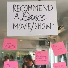 Our community board where students recommend their favorite dance movies and shows.