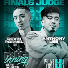 We bring the best to judge the best. The finals for BIG.inning are judged by international dance legends like Devin Pornel and Anthony Lee. This is your chance to perform for them.
