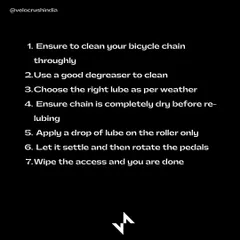 The process is straightforward: clean the chain, use a good degreaser, choose the right lube for the weather, apply it carefully to the rollers, let it settle, and wipe off the excess.