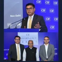 At a CII Governance Series session in Delhi, I shared the stage with industry leaders like Kris Gopalakrishnan and Kunal Bahl to discuss the critical intersection of Artificial Intelligence and board governance. I emphasized that making AI a key board agenda is the first line of defense against personal liability risks for directors.