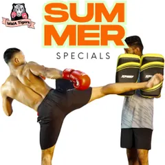 Get in shape with our summer kickboxing specials. This is one of the best ways to burn fat, build muscle, and learn a real combat skill.