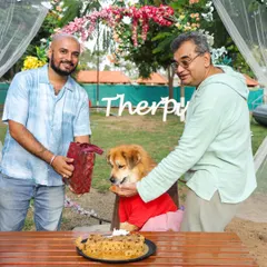 This birthday celebration has a beautiful outdoor setup with a floral arch. We can customize the decor to match your vision for your pup's special day.