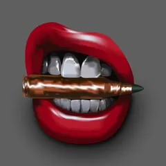 A high-detail digital painting representing the phrase 'biting the bullet'. This piece is about finding your strength and facing challenges head on. It's a bold, conceptual illustration that makes a strong statement.