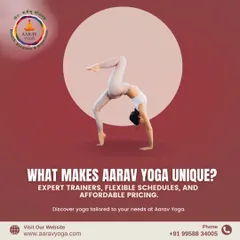 What makes our approach unique? We combine expert trainers, flexible schedules, and affordable pricing to create a yoga experience tailored to your specific needs. This graphic highlights an advanced pose, showing the aspirational path we guide our clients on.