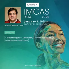 As an invited speaker at IMCAS Asia, one of the most prestigious aesthetic conferences, I had the honor of leading discussions on advanced breast surgery techniques like mastopexy (breast lift) and breast reduction. This reflects my commitment to staying at the forefront of surgical innovation.