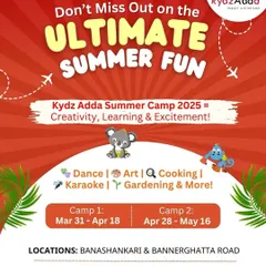 A poster urging parents not to miss out on the ultimate summer fun, listing the variety of activities and camp dates.