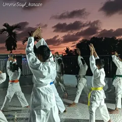 There's something special about training under the open sky. We practice our forms together as the sun sets, building focus and discipline in a beautiful, calming environment. These moments of shared practice strengthen our karate community.