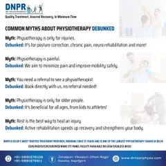 There are many myths about physiotherapy. The truth is, it's not just for injuries or older people; it's for everyone, from kids to athletes, and it's a safe way to improve mobility and strength. You can book an appointment directly with us.