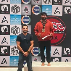 A gold medal performance at the ADCC India Open. The hard work and dedication in the gym pays off on competition day.