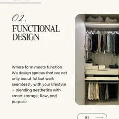 I design spaces that are not only beautiful but also work seamlessly with your lifestyle. My approach blends aesthetics with smart storage and purpose, creating a home that supports you.