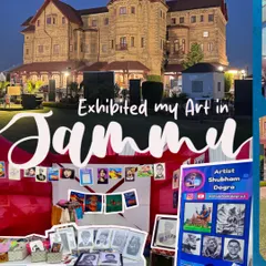 I was thrilled to exhibit my art in my hometown of Jammu for the first time. The response was incredible, and it was a special experience to share my work at the historic Amar Mahal.
