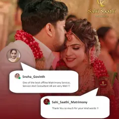 Client feedback like this is what motivates me every day. I am glad to know that my offline support and dedicated consultants are making a real difference in people's search for a life partner.