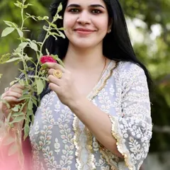Chikankari in summer is a must-have. This beautiful grey Chikankari kurta with gota patti work is a perfect example of how elegant and detailed this craft can be.