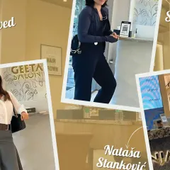 More familiar faces at our salon, including Soha Ali Khan and Nataša Stanković. We provide a private, luxurious space for them to unwind and get ready, whether it's for a public appearance or just a day for themselves.