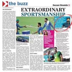 I was honored to be featured in the Deccan Chronicle, discussing the importance of sportsmanship. My coaching philosophy is built on the idea that athletes learn from both success and failure, which fosters mutual respect on and off the field.