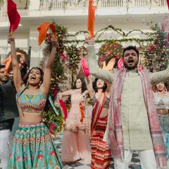 Daytime events like the Mehendi call for vibrant, high-energy fun. We love choreographing lively group numbers like this one, using colorful props and upbeat music to match the bright, celebratory mood.