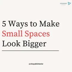 Here are 5 simple ways to make small spaces look bigger. Tips like using light colors, maximizing natural light, and choosing multi-functional furniture can transform a cramped room into an airy and open one.