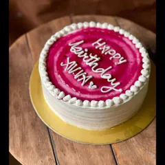 The classic blueberry cake. A simple yet delicious choice, with a tangy blueberry compote filling and topping.