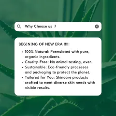 My commitment to you is clear. I formulate with 100% natural and organic ingredients, I never test on animals, and I use sustainable processes. My goal is to provide skincare that delivers visible results.